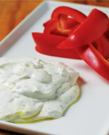 Red Pepper with Herb Greek Yogurt Dip