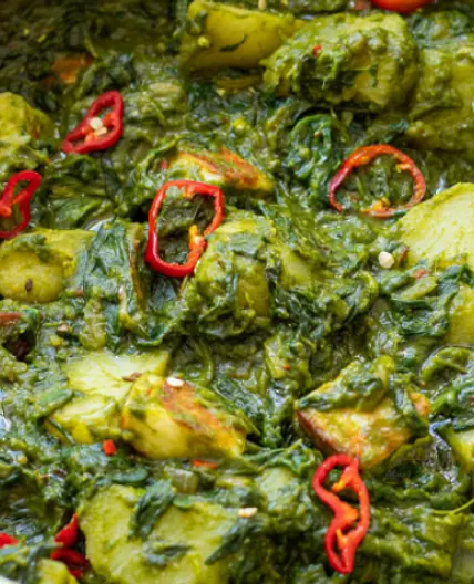 Halloumi Saag Aloo