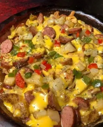 Cheese Potato & Smoked Sausage Casserole
