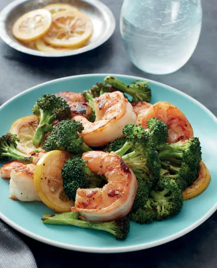 Sheet Pan Shrimp and Sesame Broccoli