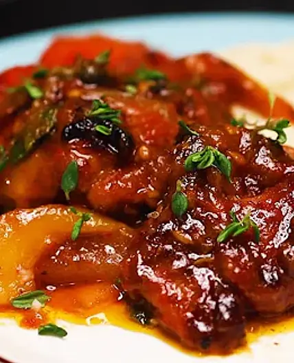 Chicken Cacciatore with Cauliflower Mash