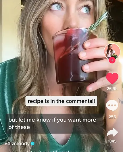 Cranberry digestive mocktail