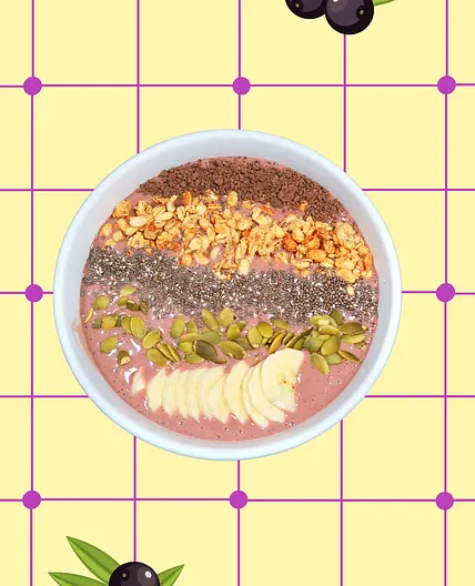 Açai, Banana & Peanut Butter Crunch Smooithie Bowl