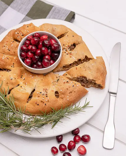 Sausage Roll Wreath
