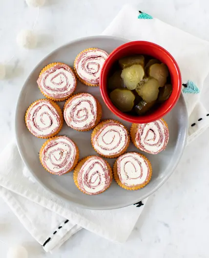 Salami Cheese Roll-Ups