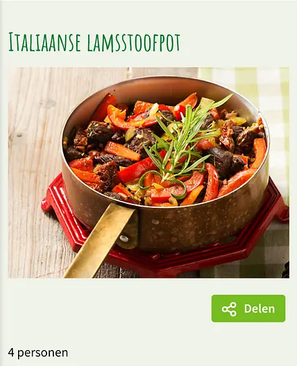 Marokkaanse lamsstoofschotel