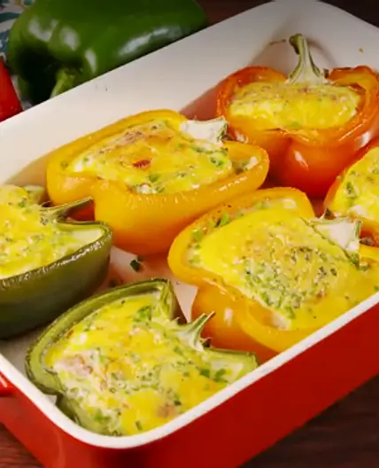 Omelet Stuffed Peppers