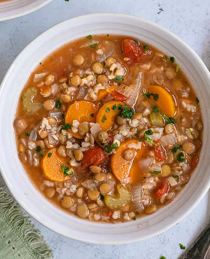 Lentil Wild Rice Soup