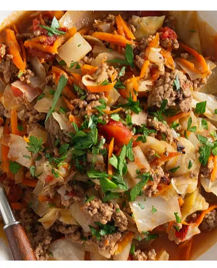 Remix: Slow Cooker Unstuffed Cabbage Rolls