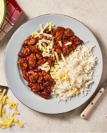 Smoky Chilli Con Carne With Rice