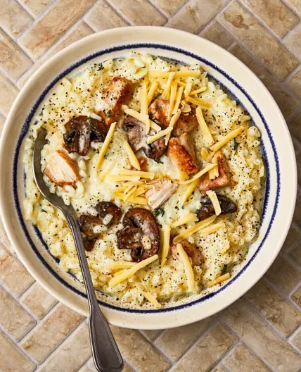 Creamy Chicken, Mushroom & Thyme Risotto