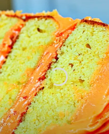 Orange cake with cream cheese frosting