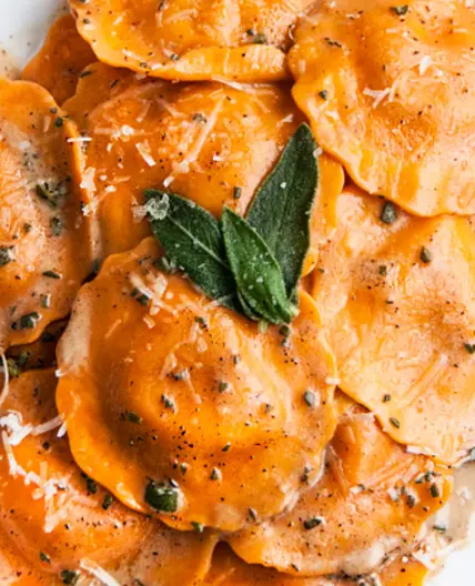 Butternut Squash Ravioli with Sage Butter