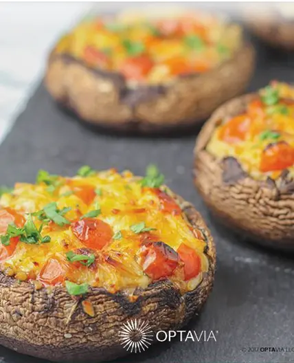 Optavia Cheese Stuffede Portabella Mushrooms