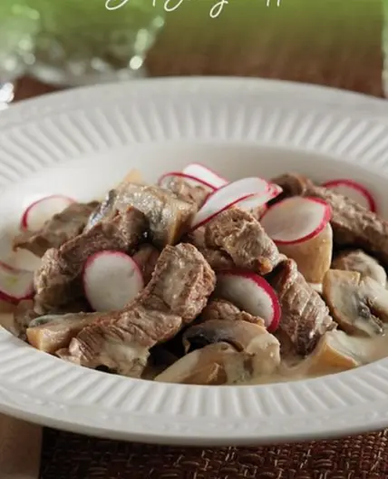 Optavia Slow Cooker Beef Stroganoff