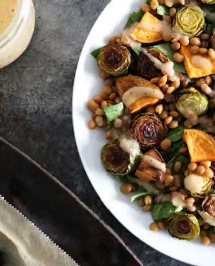 Roasted Sweet Potato & Brussel Sprout Salad