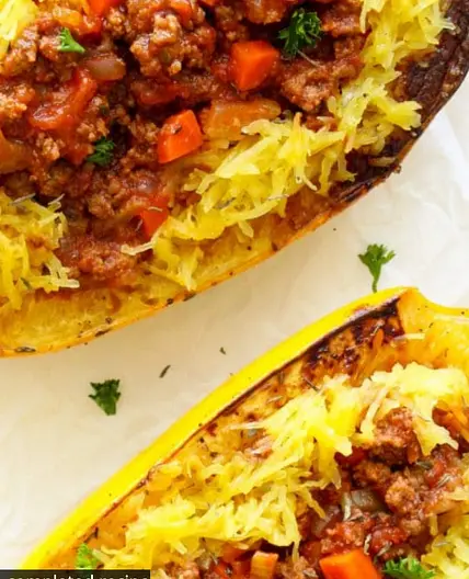 Optavia SPAGHETTI SQUASH BOLOGNESE