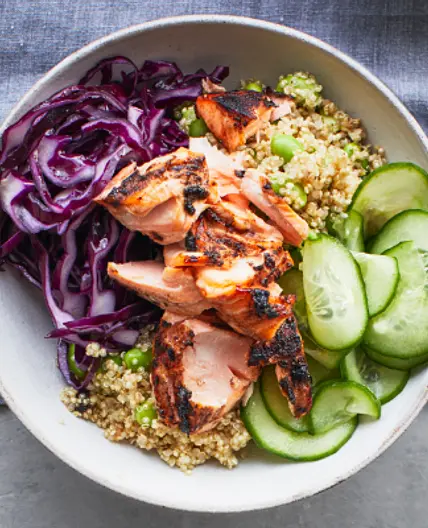 Black Garlic & Soy Salmon Bowls