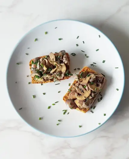 Creamy Mushroom Bruschetta
