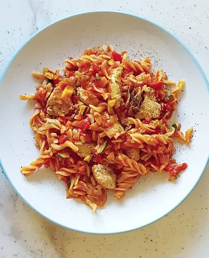 Chicken Pasta with Herby 6-Veg Ragu