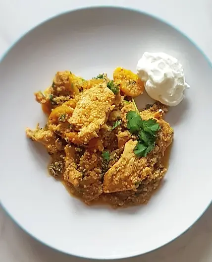 Cajun Chicken and Quinoa Apricot Salad