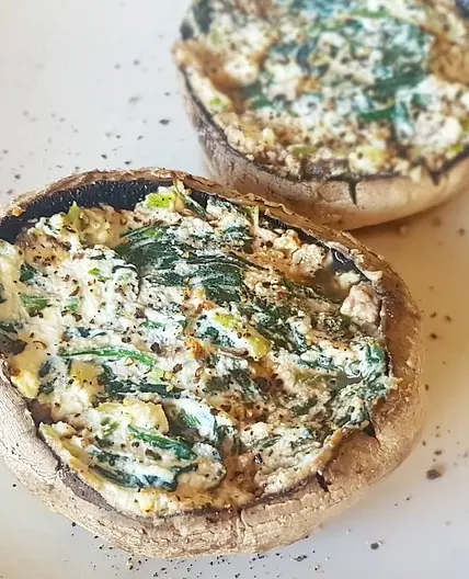 Spinach and Ricotta Stuffed Mushrooms