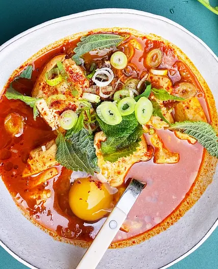 sundubu jjigae (kimchi tofu stew)