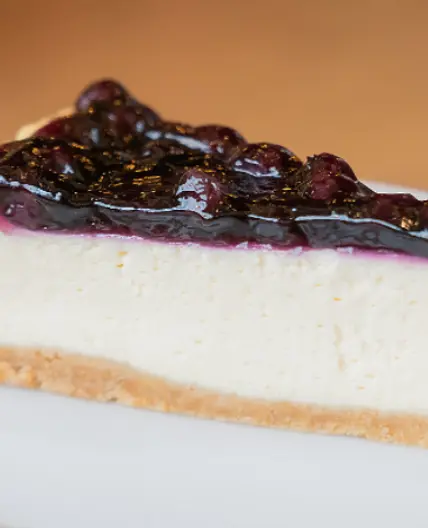 Nepečená čučoriedková torta