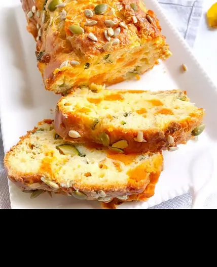 Cake salé, courgette patate douce