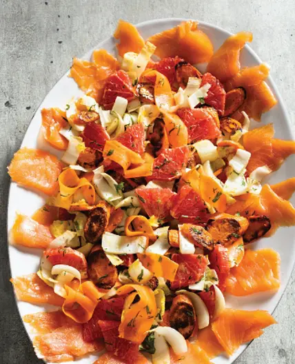 Carrot and Smoked Salmon Salad
