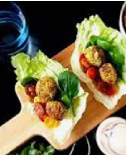Falafel Lettuce Wraps (Dr. p. 210)