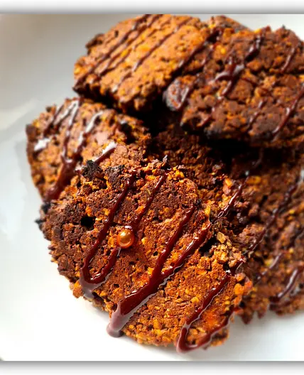 Chocolate protein oat cookies