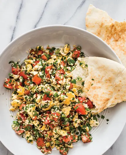 Tabbouleh with Garlicky Tofu (More...p. 164)