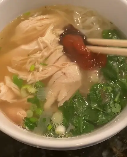 Chicken Pho with Leftover Rotisserie Chicken