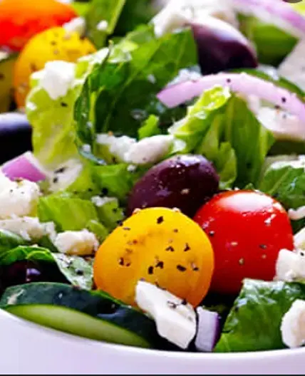 Greek Salad with Lemon Vinaigrette (Dr. p. 183)