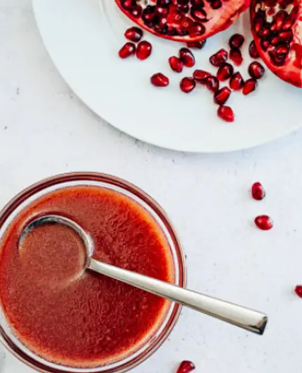 Pomegranate Dressing (More...Test Kitchen p.48)