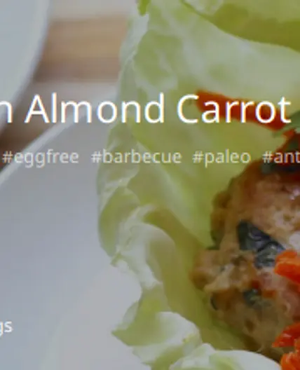 Thai Turkey Burgers with Almond Carrot Slaw
