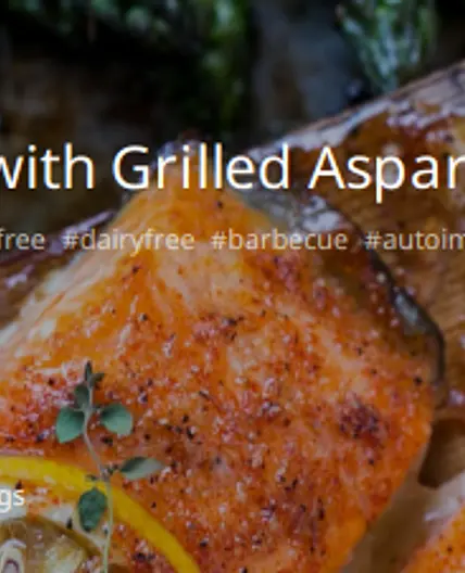 Cedar Planked Salmon with Grilled Asparagus