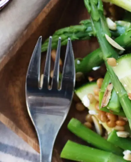 Asparagus, Cucumber & Feta Salad with Balsamic Vinaigrette