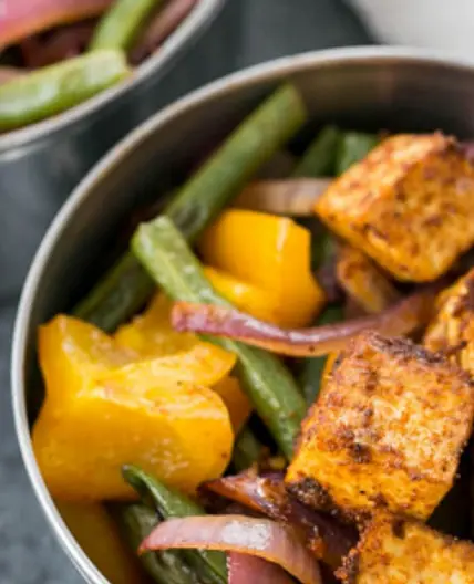 One Pan Paprika Tofu and Veggies