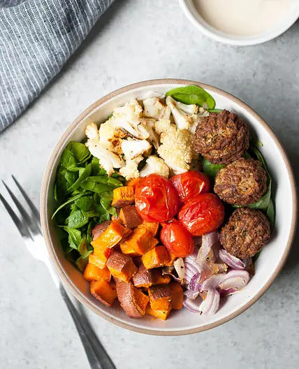 Chicken Ball Buddha Bowl