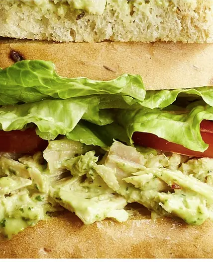 Carrie's Garlic Pesto-Tuna Salad Sandwiches