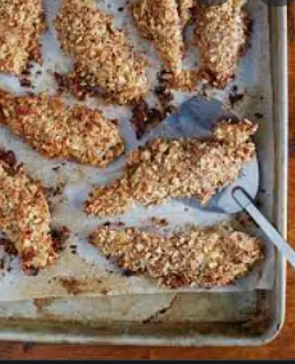 Honey Almond-Crusted Chicken Tenders (30-Minute Med...101 p. 233)