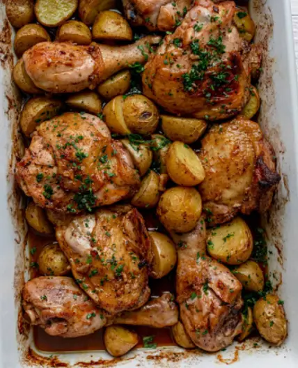 One-Pan Parsley Chicken and Potatoes (30-Min Med...101 p. 236