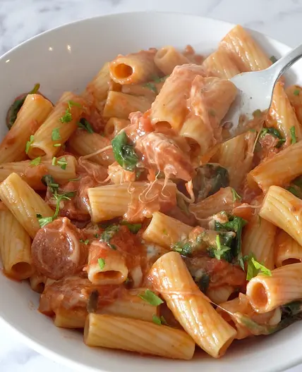 Cheesy Chorizo Pasta