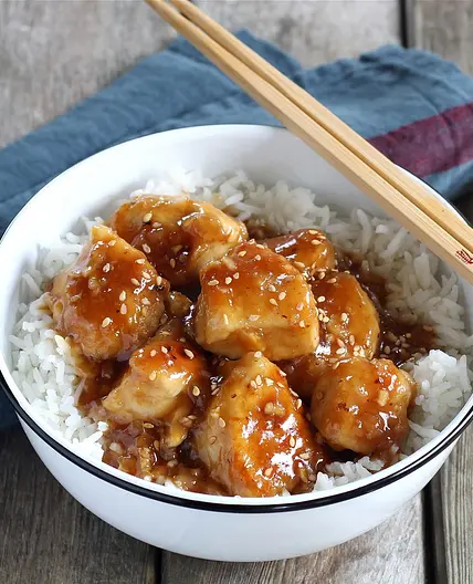 Poulet caramélisé sauce sriracha