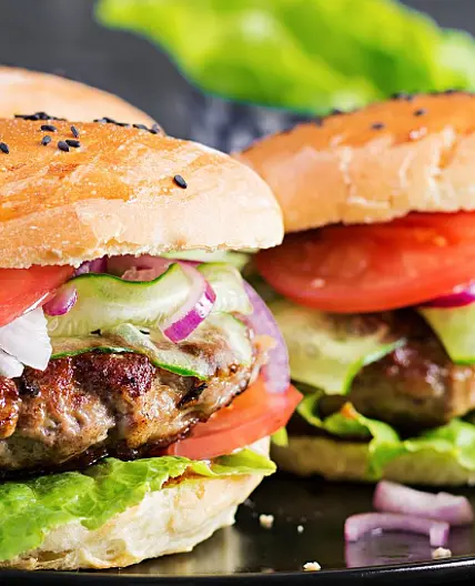 The ultimate Manx beef burger