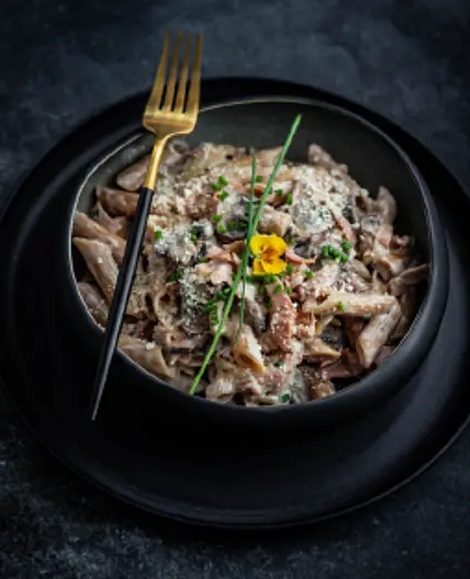 Pâtes carbonara healthy (2 pers)