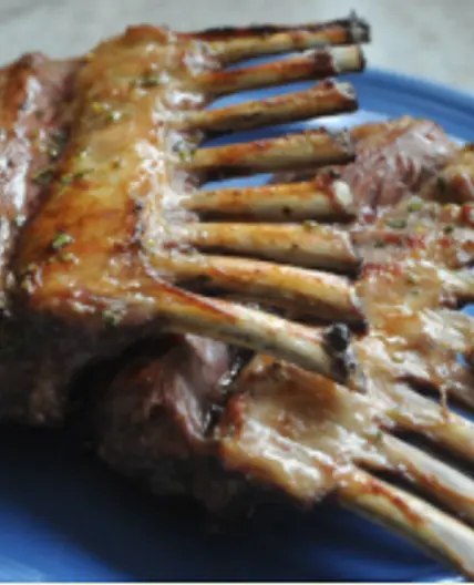 Recipes from The Falkland Islands: Rack of Lamb with Honey