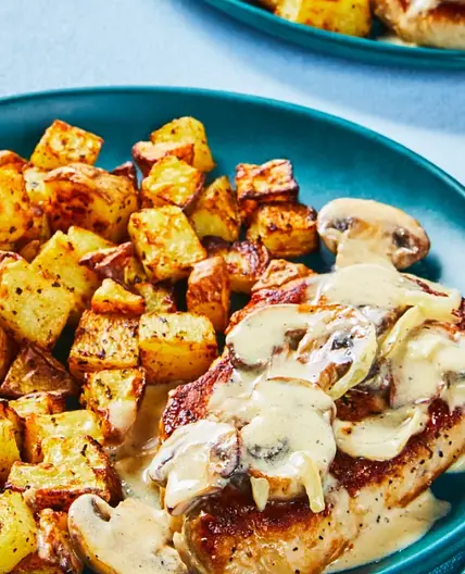 Chicken Breasts in Creamy Dijon Mushroom Sauce